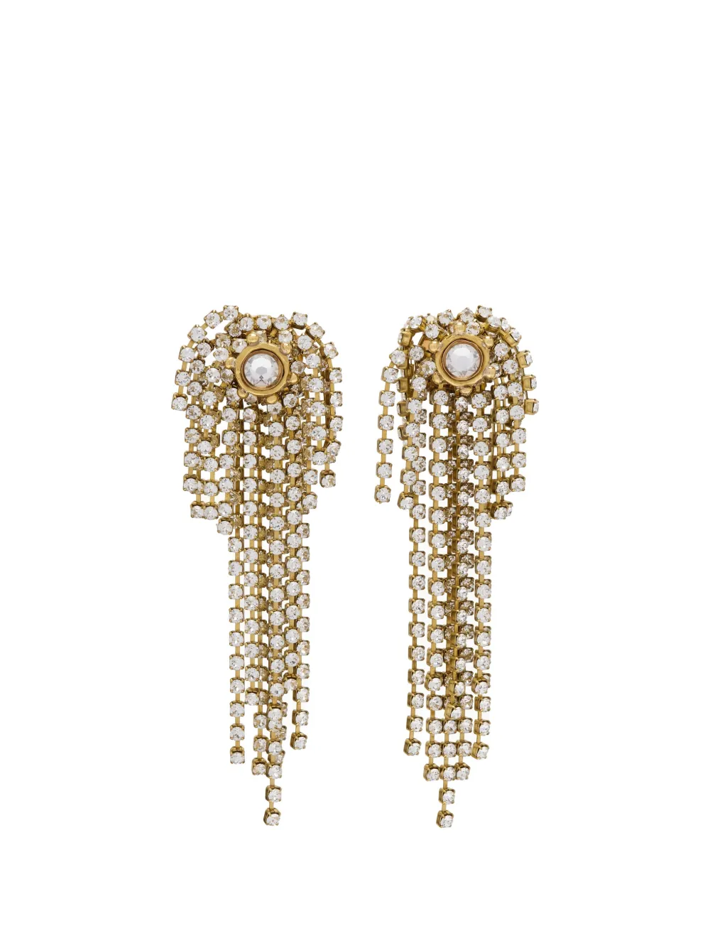 Ulla Johnson crystal-embellished chandelier earrings - Oro