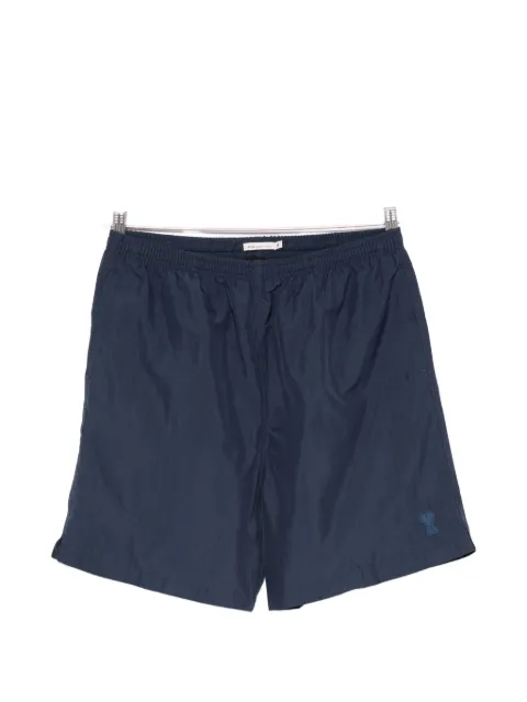 AMI Paris short de bain uni à logo