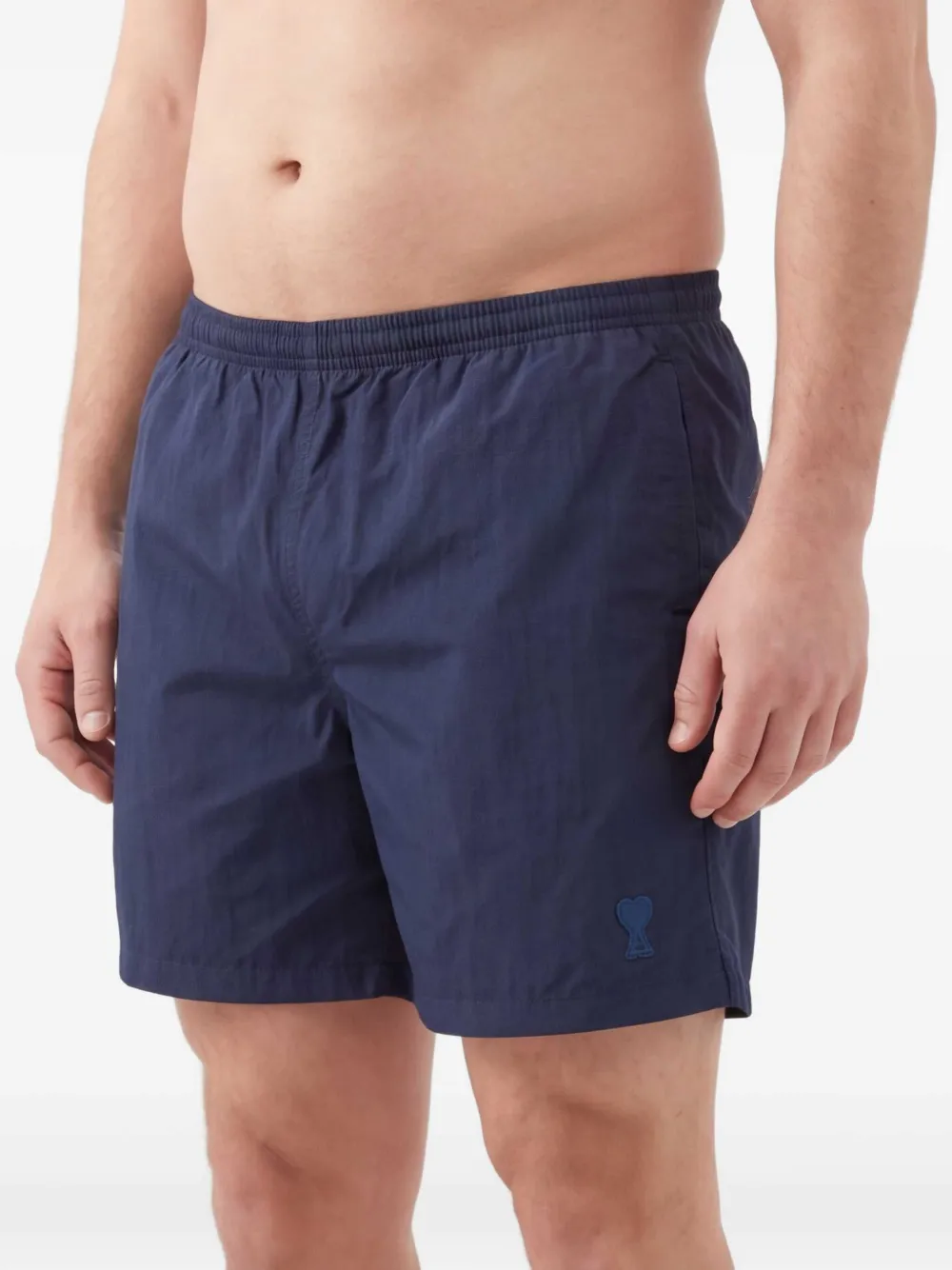 AMI Paris Effen zwembroek met logo Blauw