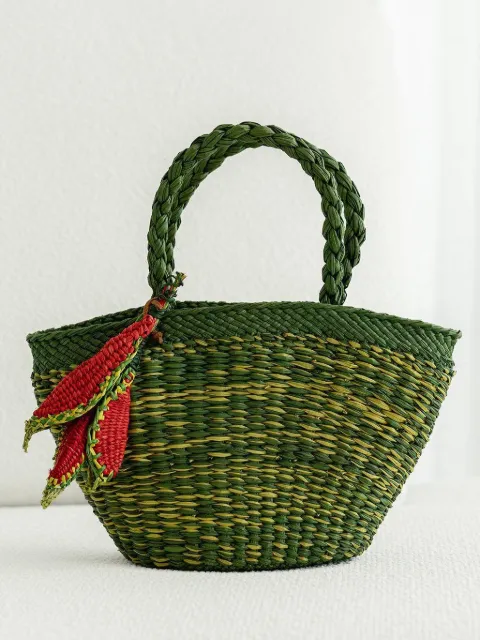 AMOR Y MEZCAL straw tote bag