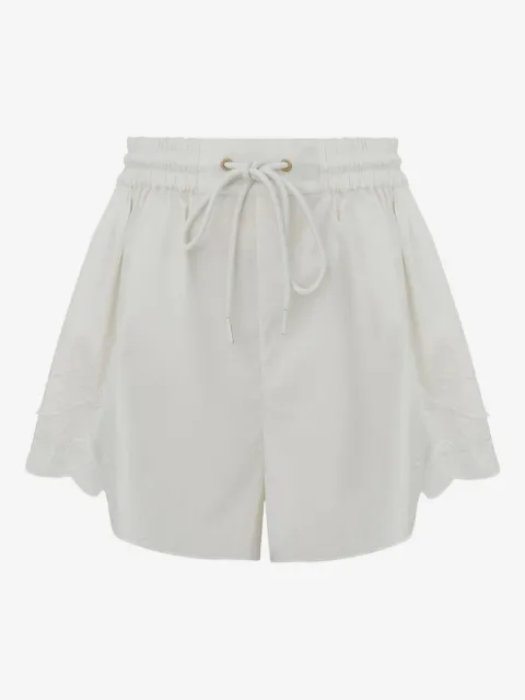 ZIMMERMANN shorts con dobladillo festoneado
