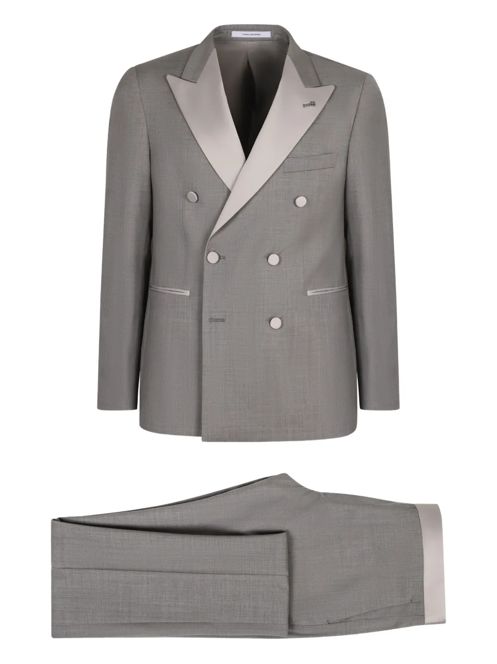 Tagliatore double-breasted lapel two-piece suit | Grey | Image 1