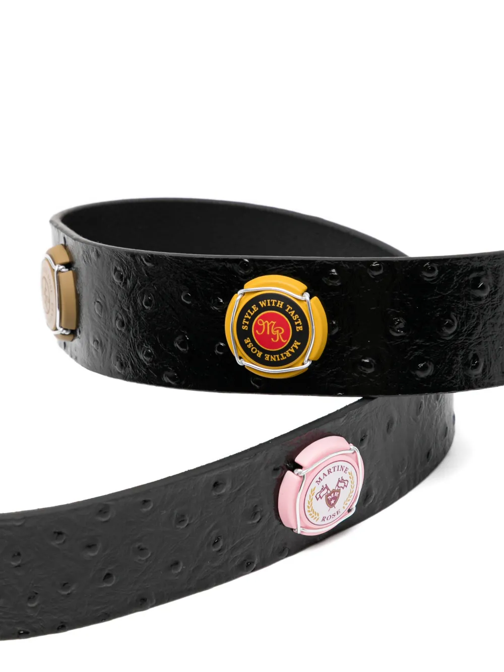 Martine Rose Champagne Cap Belt | Black | FARFETCH