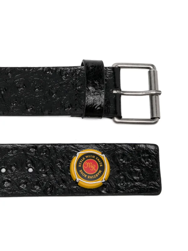 Martine Rose Champagne Cap Belt | Black | FARFETCH
