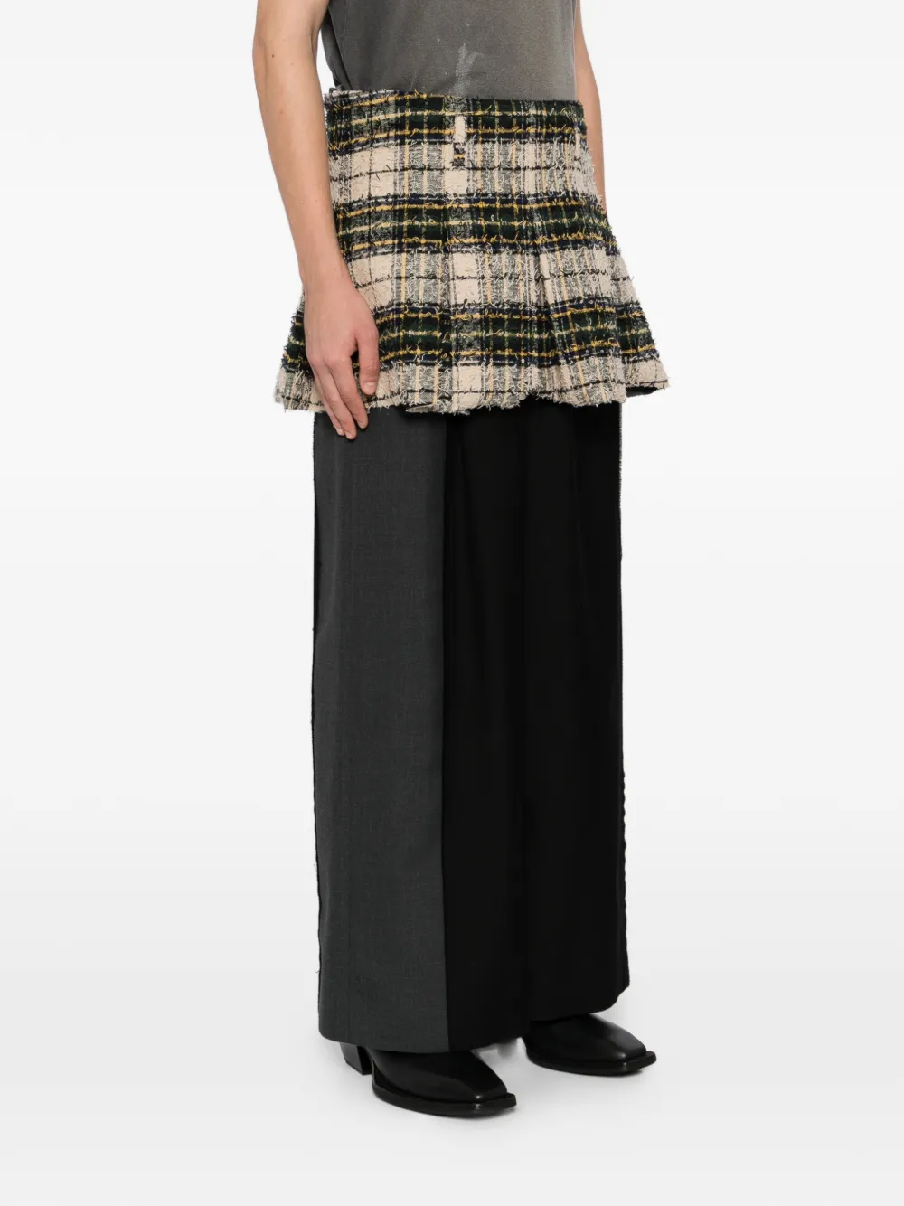 Masu Shaggy Skirt In Multi