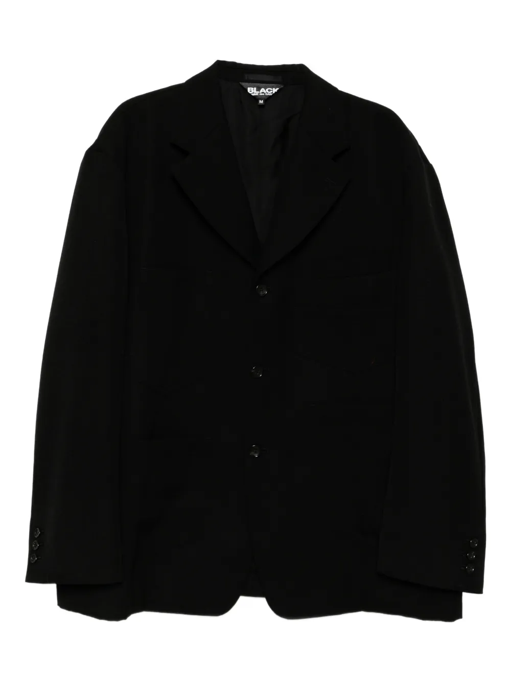 Black Comme Des Garçons wool gabardine blazer | Black | Image 1