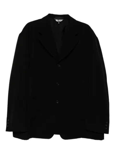 Black Comme Des Garçons wool gabardine blazer