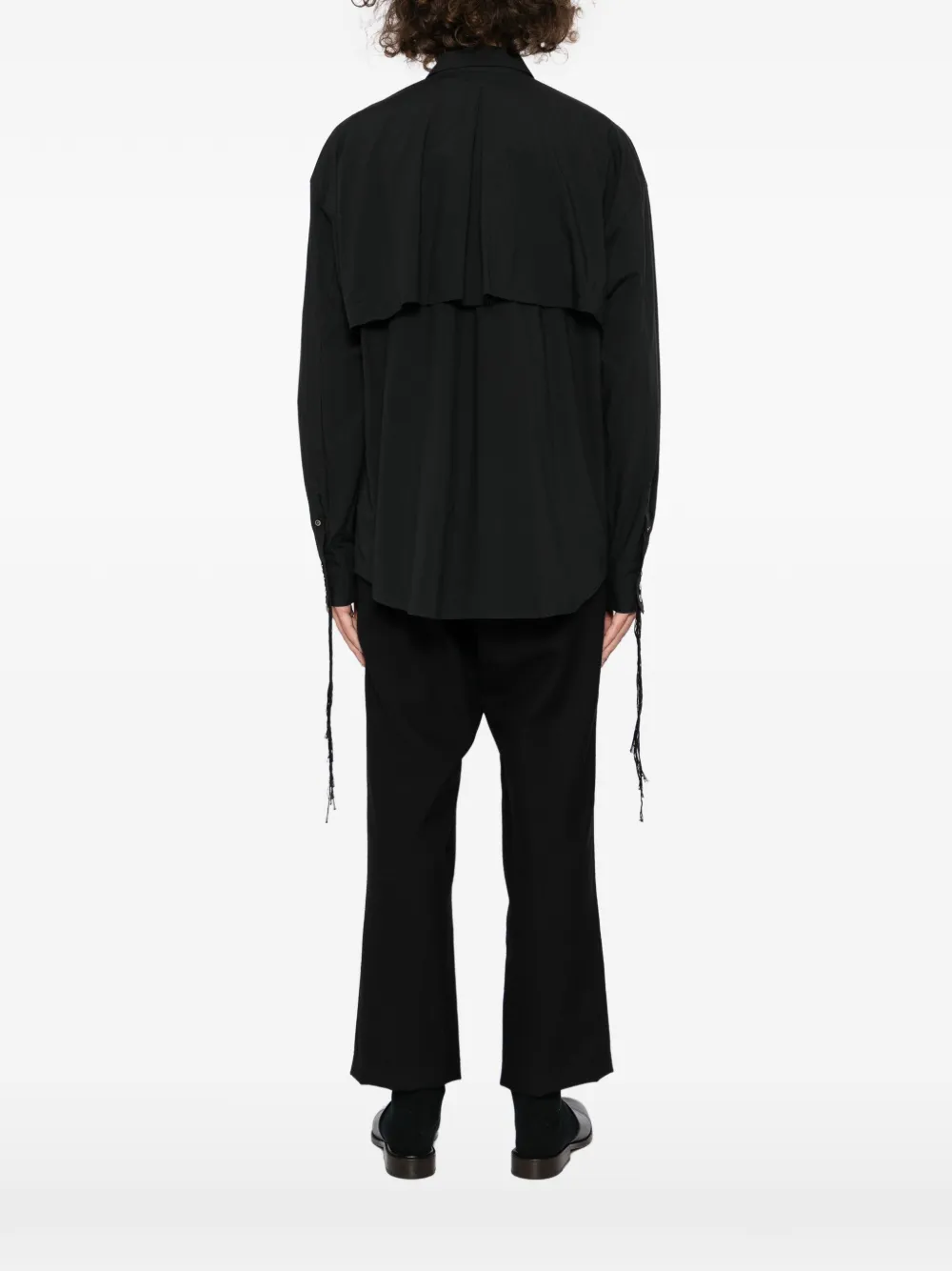 Midorikawa Strapped Shirt In Black