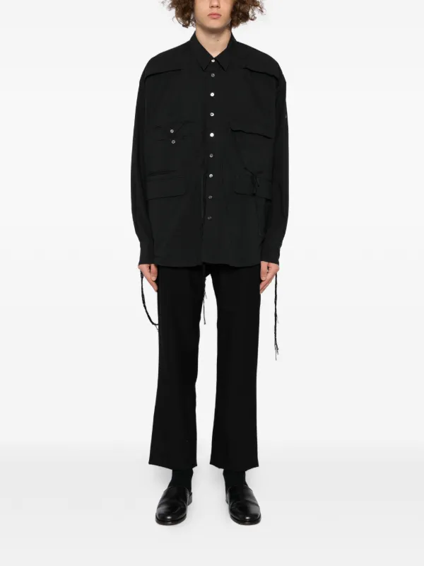 Midorikawa ストラップ シャツ | ブラック | FARFETCH JP