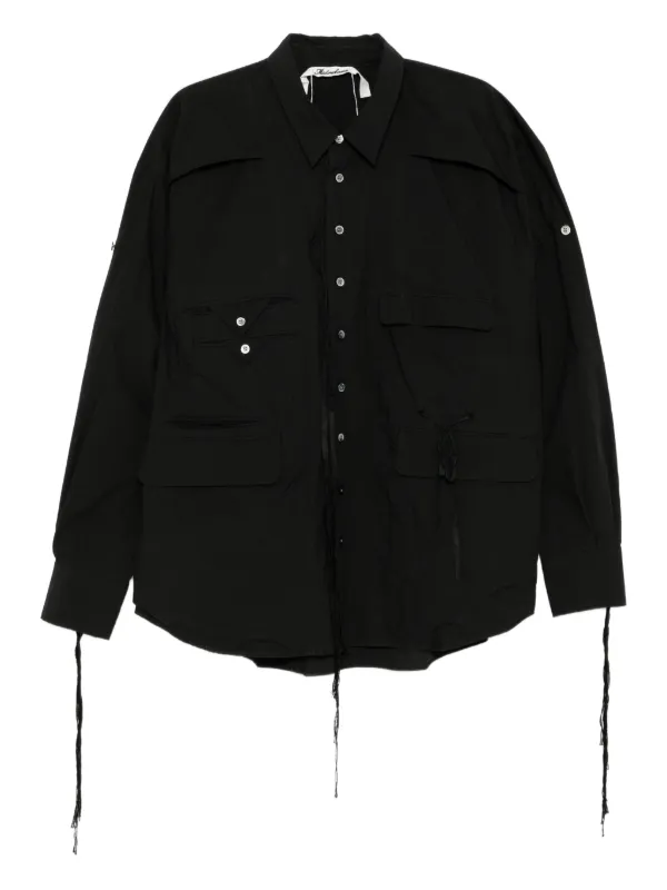 Midorikawa ストラップ シャツ | ブラック | FARFETCH JP