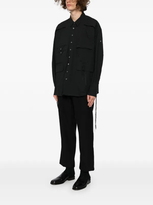 Midorikawa ストラップ シャツ | ブラック | FARFETCH JP