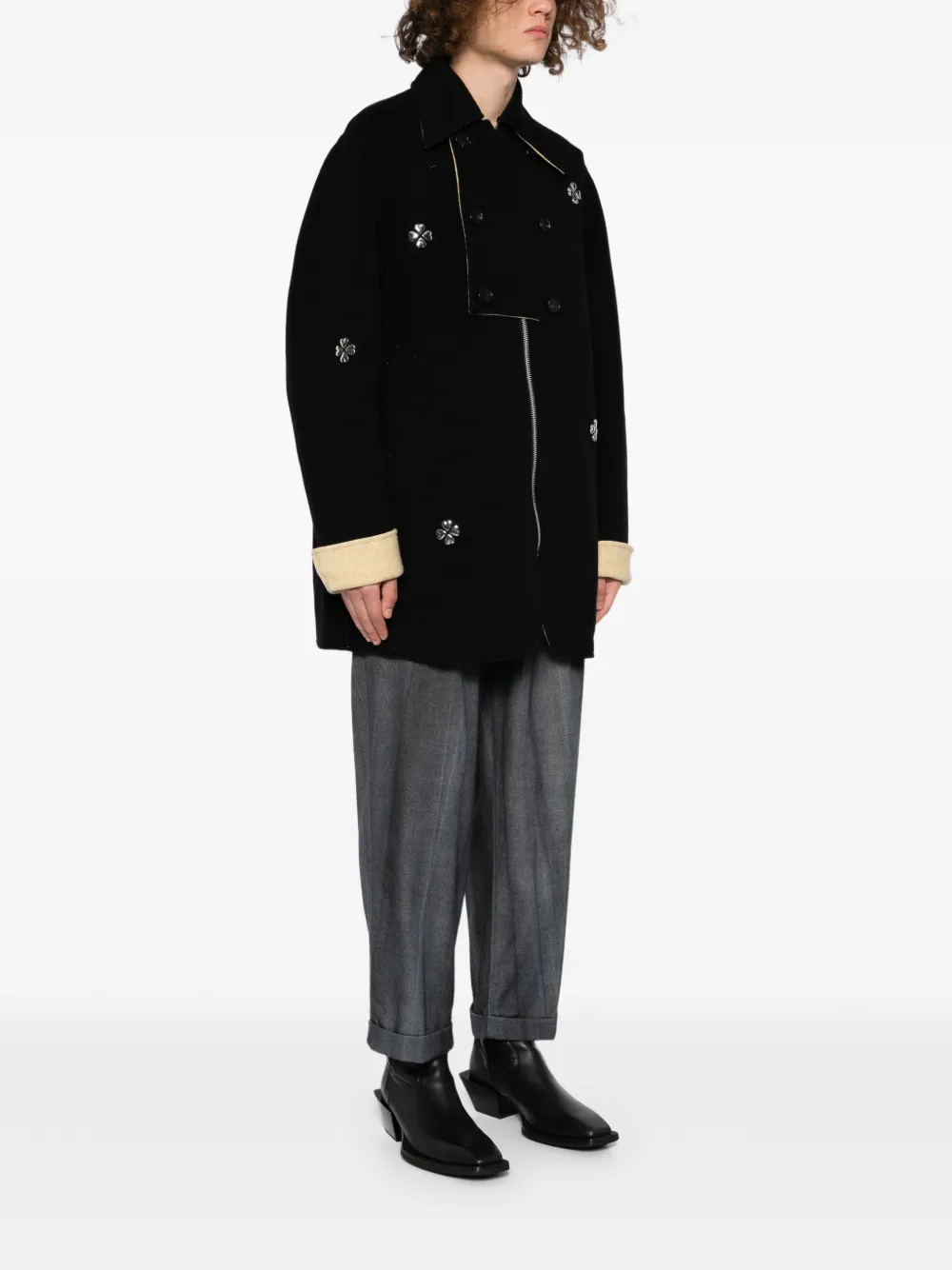  Masu Clover Coat - Black 