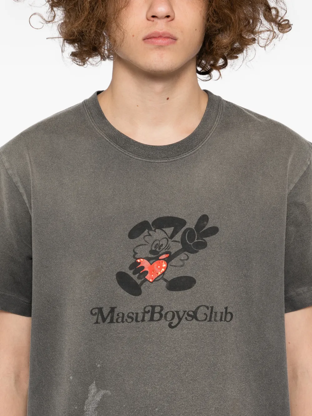 Masu Waisted Vick T-shirt In Gray