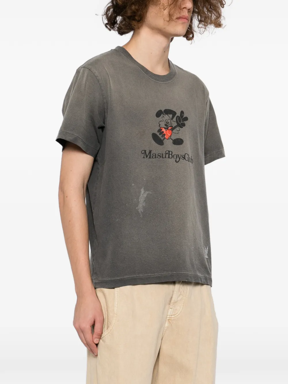 Masu Waisted Vick T-shirt In Gray