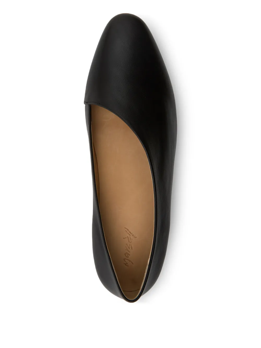 Marsèll Bama leren ballerina's Zwart