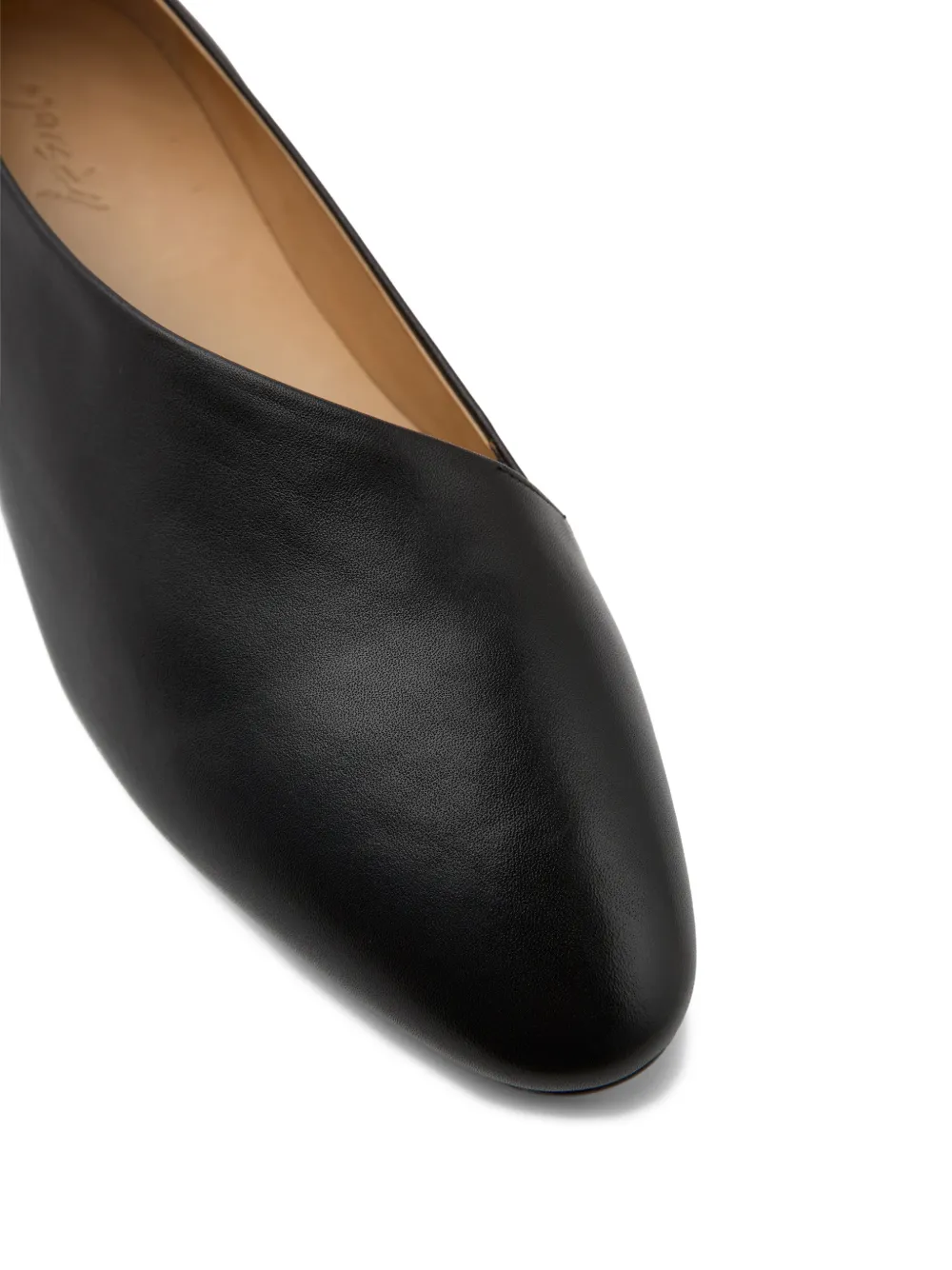 Marsèll Bama leren ballerina's Zwart