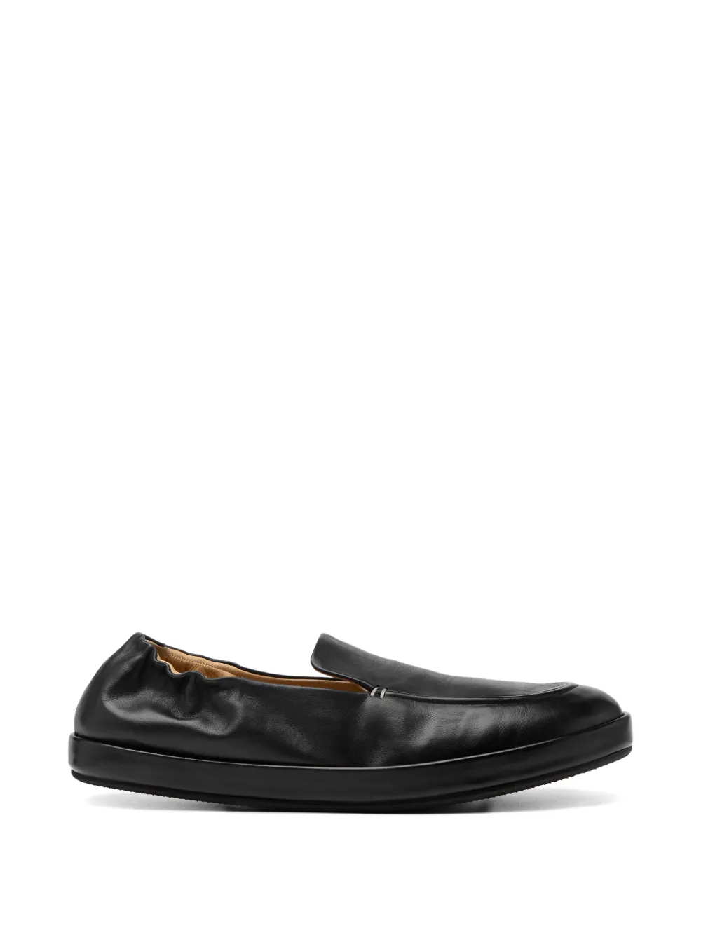 Marsèll Scatopelle gathered slip-on loafers Zwart