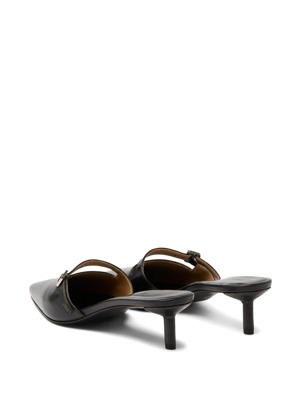 Marsèll Muiltjes met gesp en puntige neus Zwart