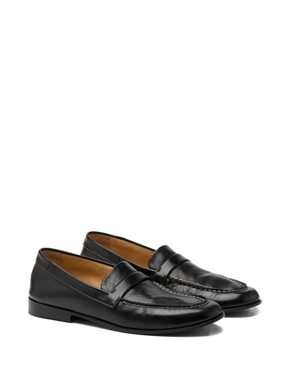 Marsèll 缝线细节皮质乐福鞋 | Image 2