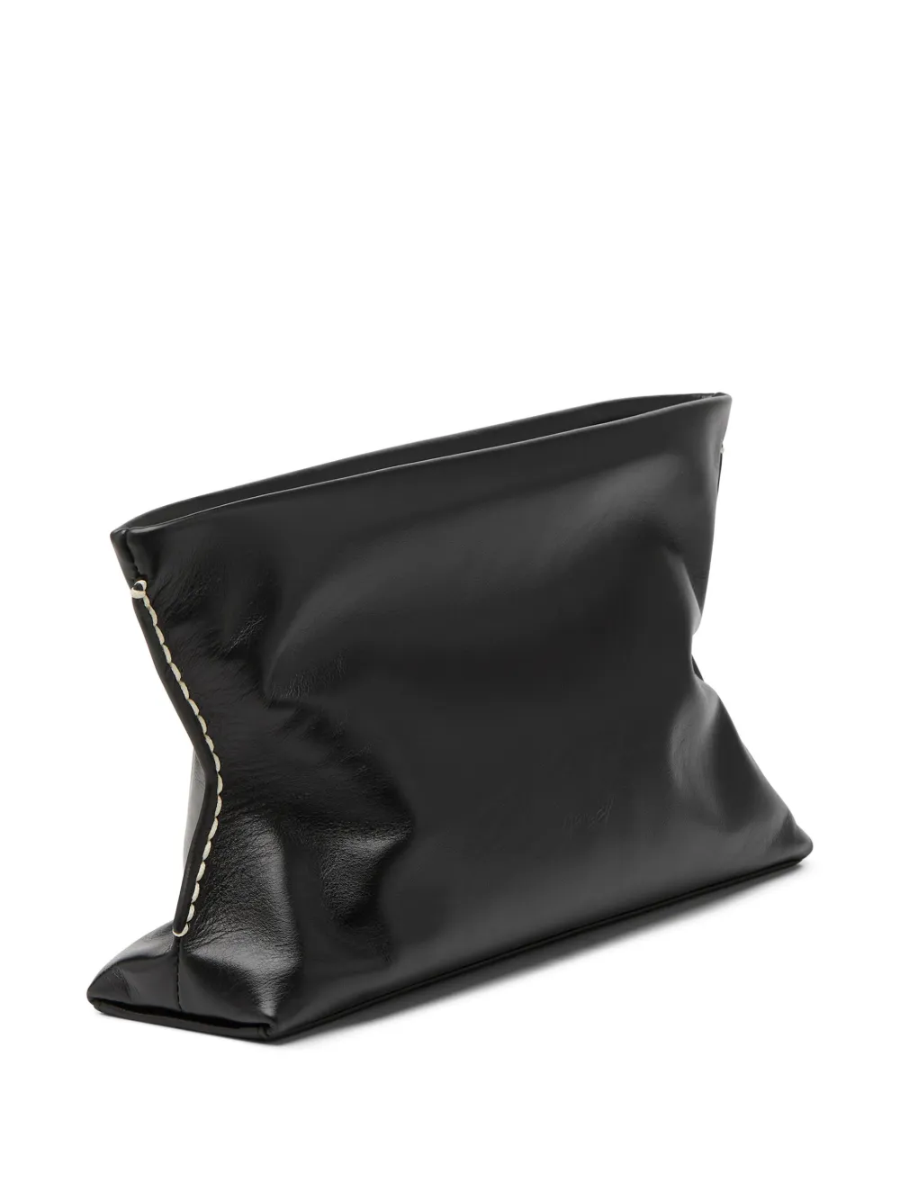 Marsèll Dipi clutch met stiksel Zwart