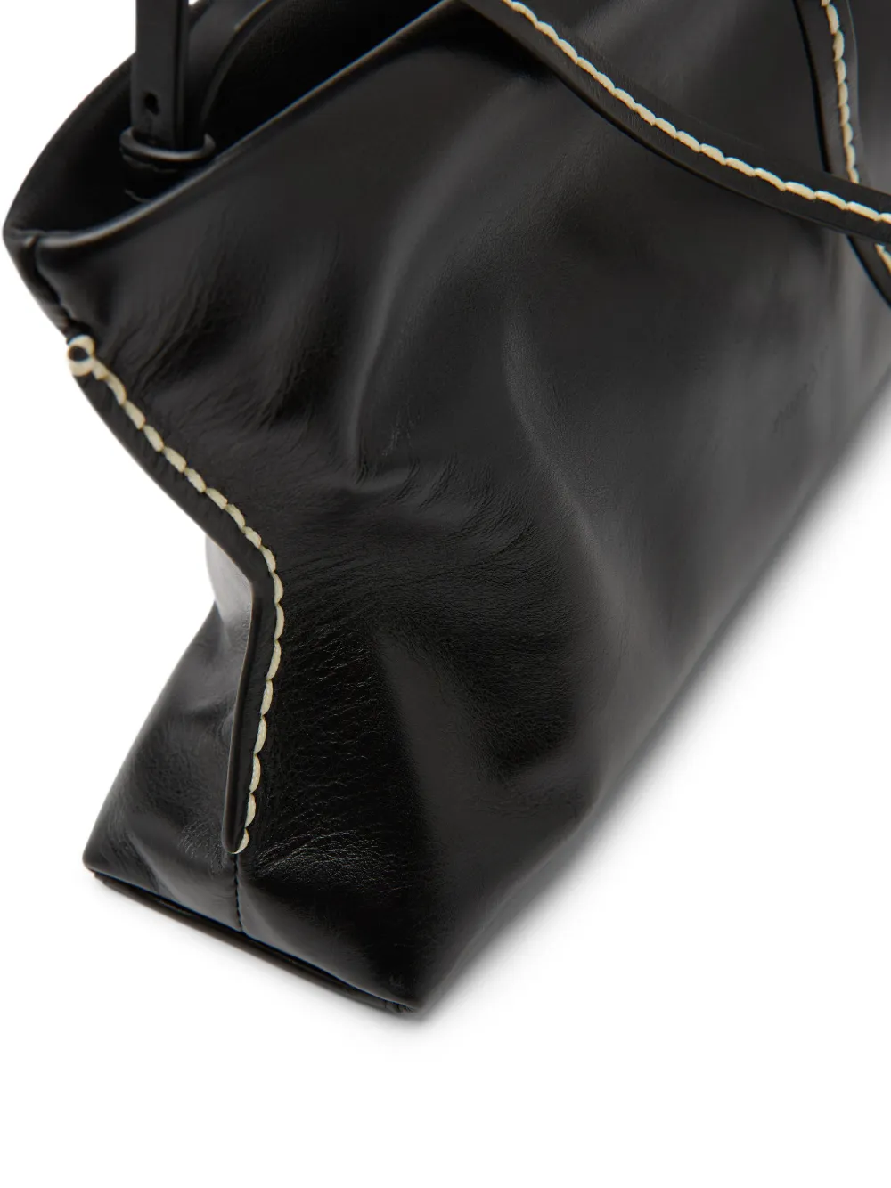 Marsèll Dipi clutch met stiksel Zwart