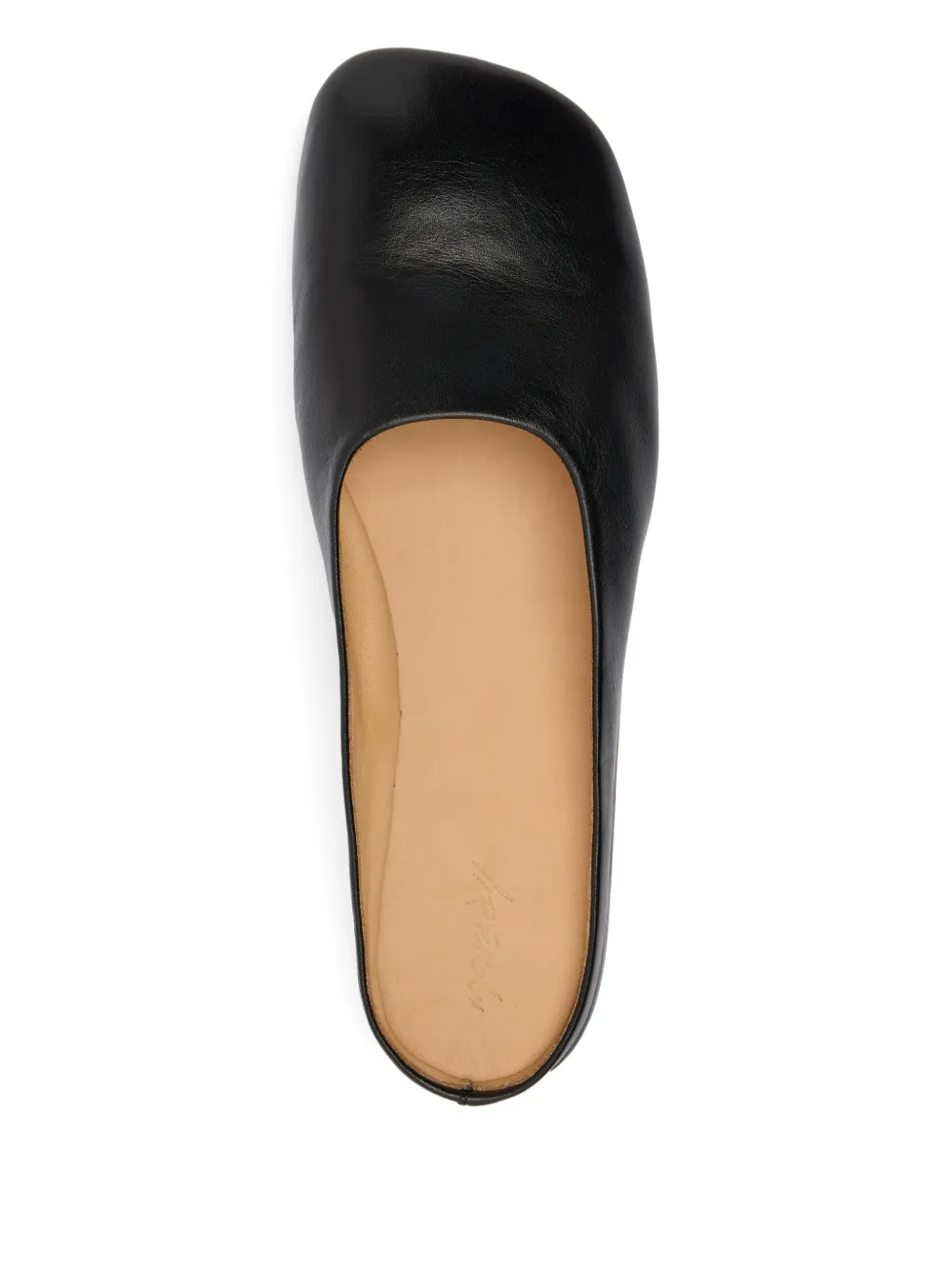 Marsèll Bama muiltjes met vierkante neus Zwart