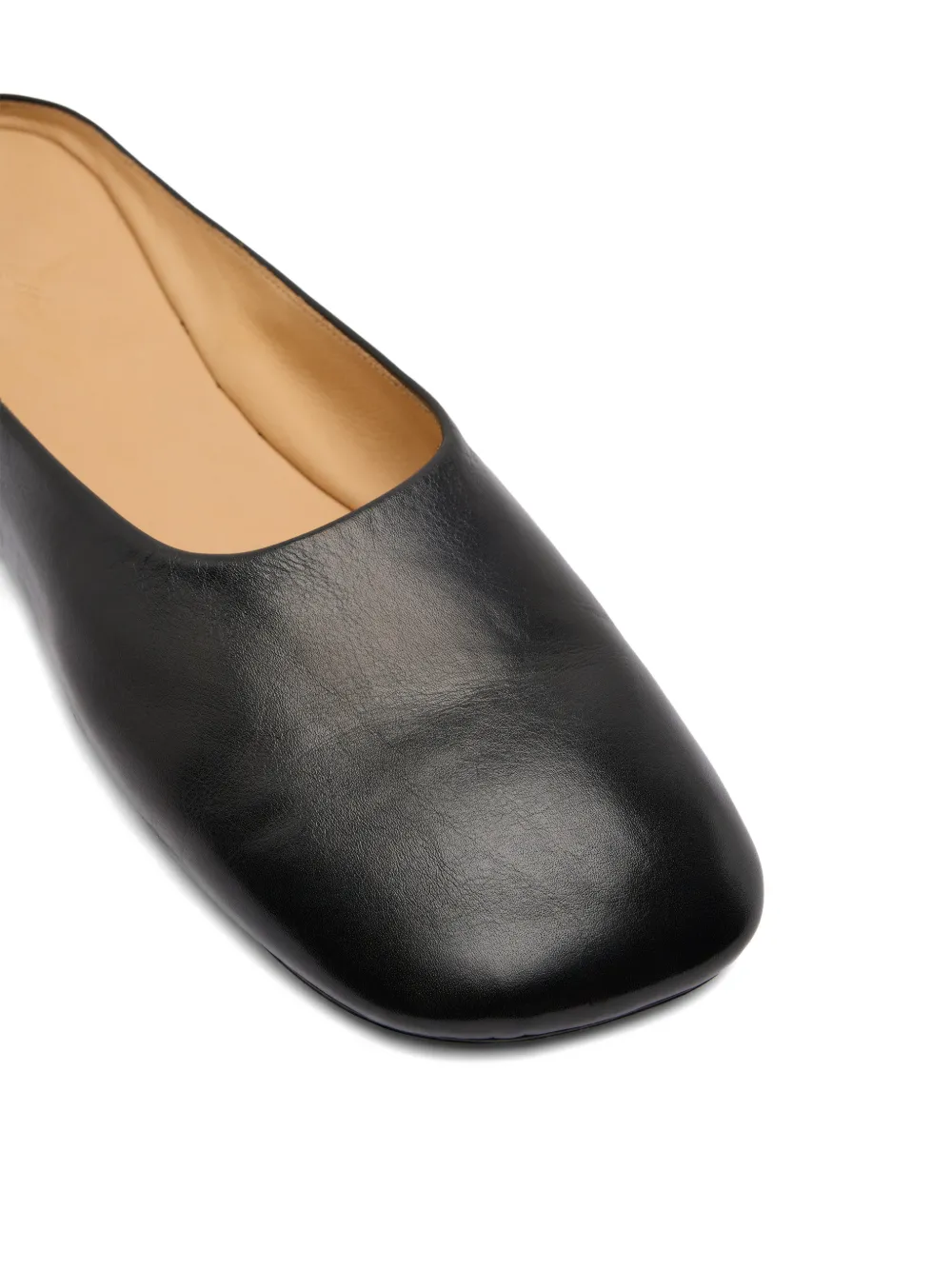 Marsèll Bama muiltjes met vierkante neus Zwart