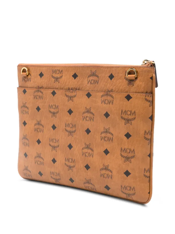 MCMクラッチバック MCM Visetos モノグラム クラッチバッグ | ブラウン | FARFETCH JP