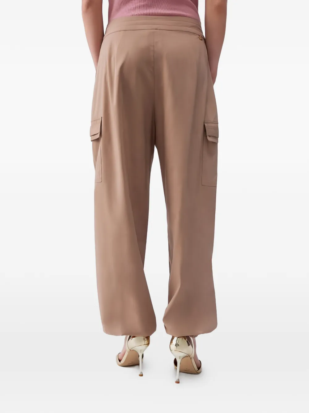  Liu Jo Drawstring Cargo Trousers - Neutrals 