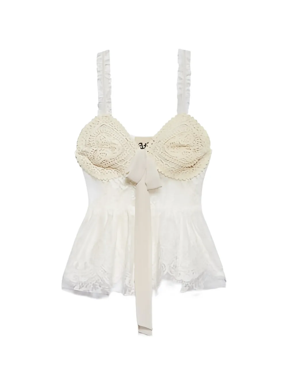 Aniye By ruffled lace top - Bianco