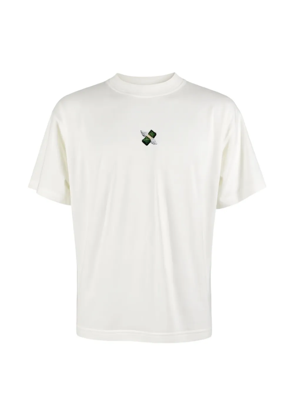 ALBERTO BRESCI logo-patch embroidered T-shirt - Bianco
