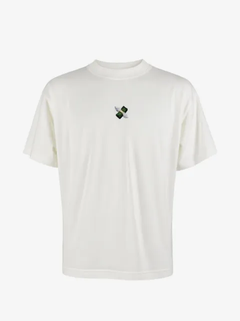 ALBERTO BRESCI logo-patch embroidered T-shirt
