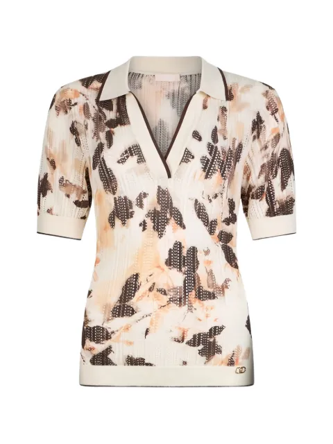 LIU JO 플로럴 티셔츠