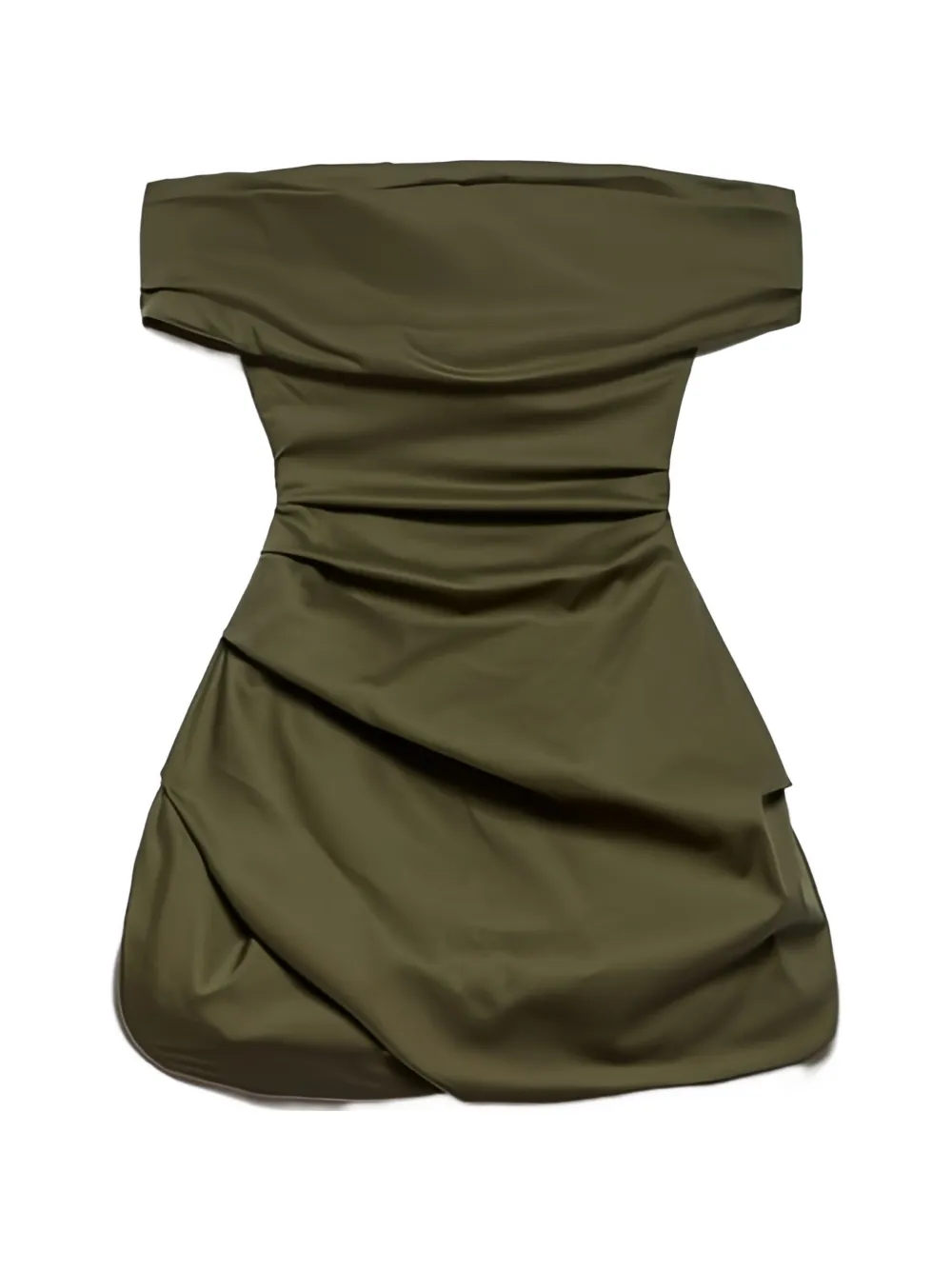 Aniye By draped off-shoulder mini dress - Verde