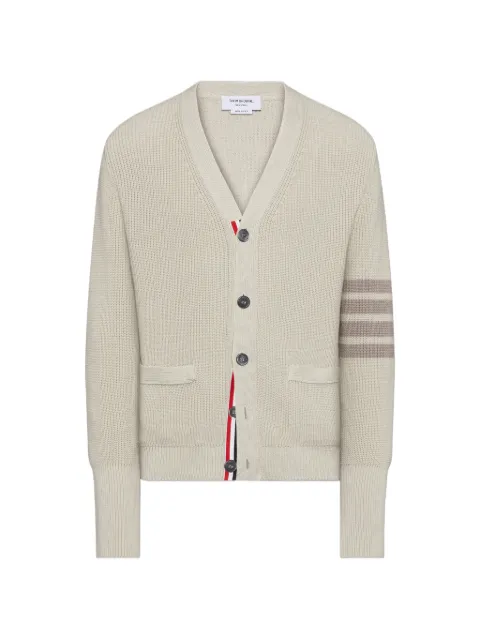 Thom Browne garment dyed 4-Bar cardigan