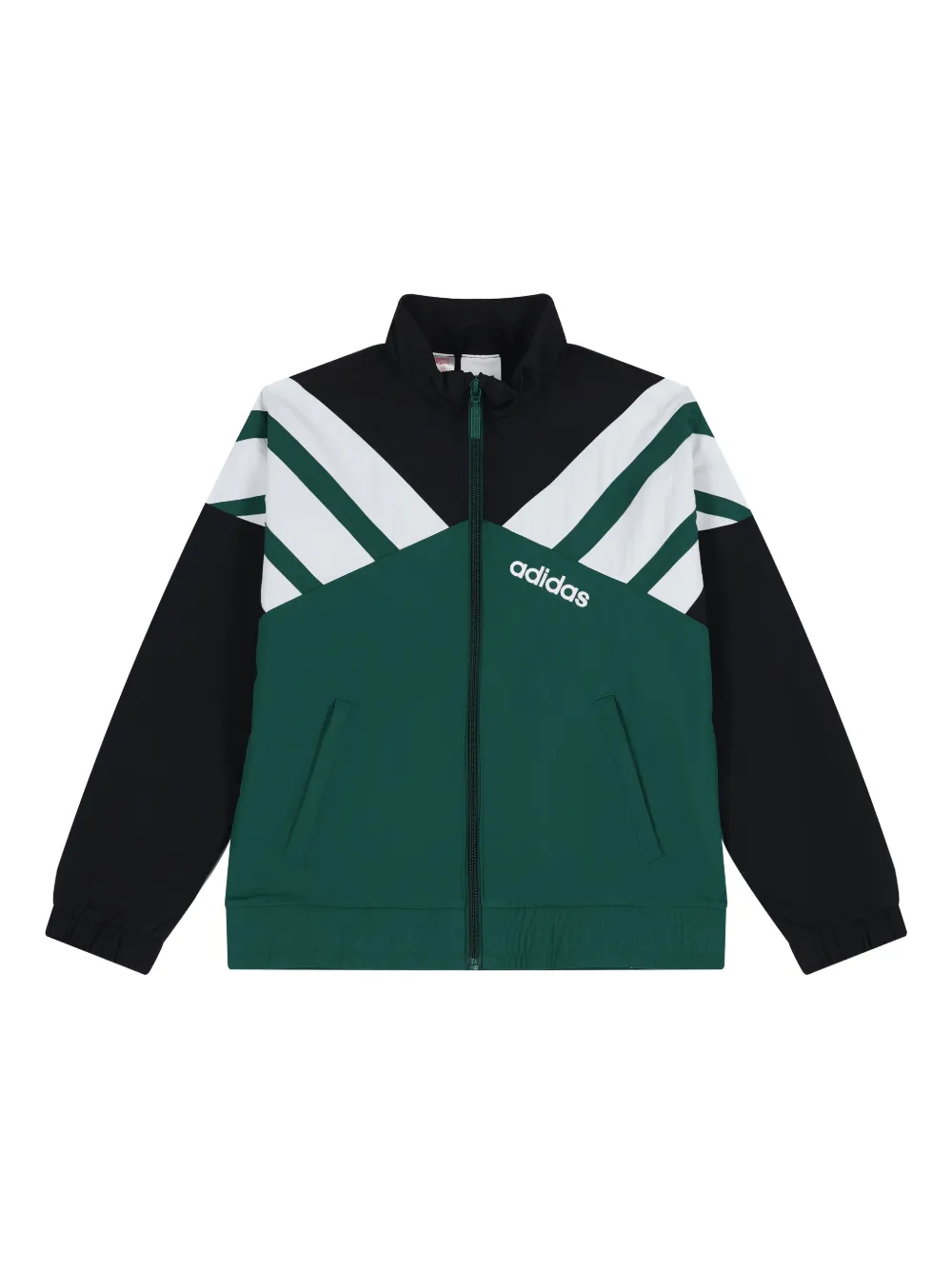 adidas Kids logo zip sweatshirt - Verde