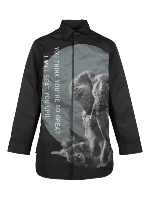 Yohji Yamamoto elephant-print jacket