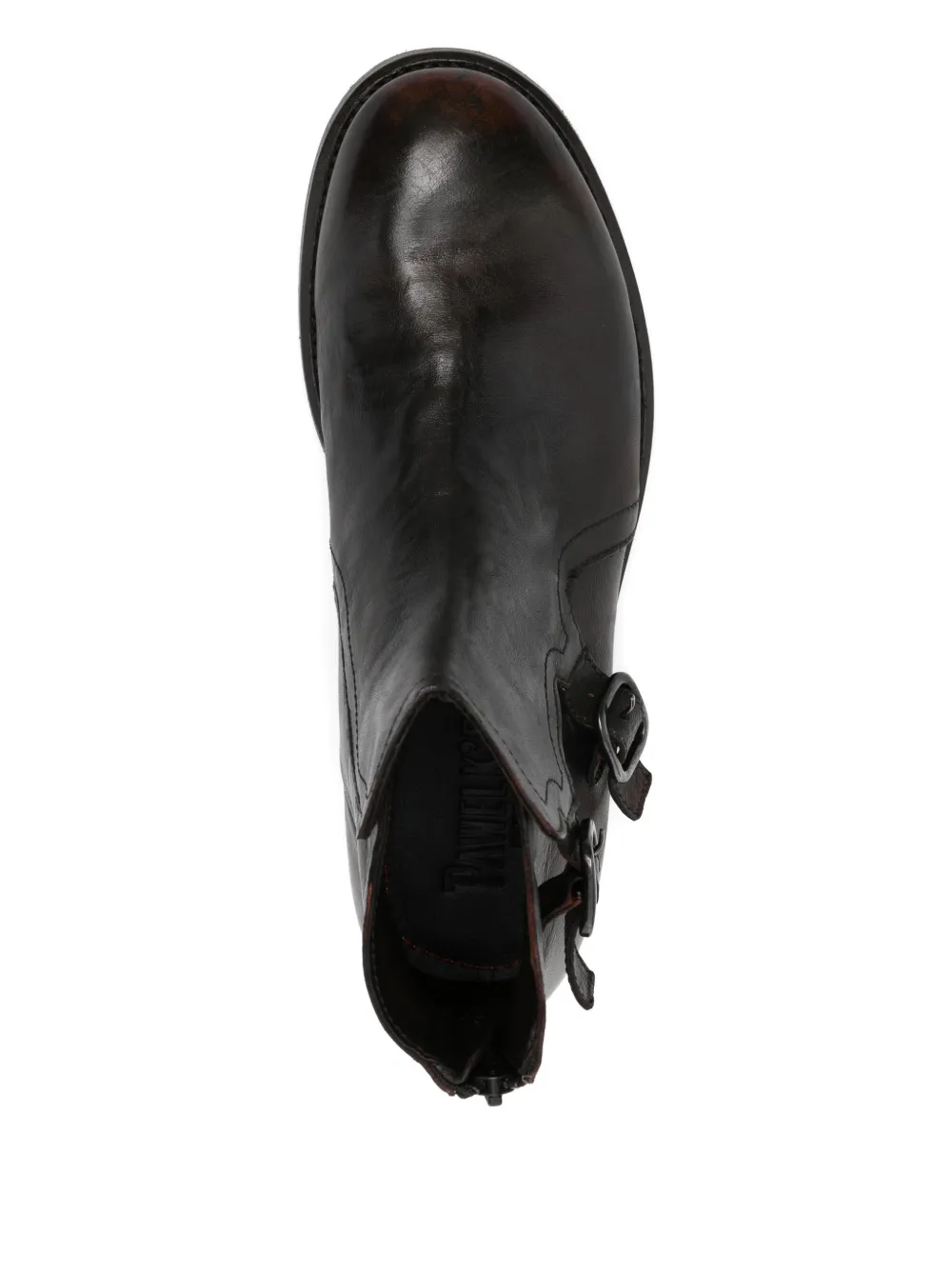 LeQarant leather biker boots Bruin