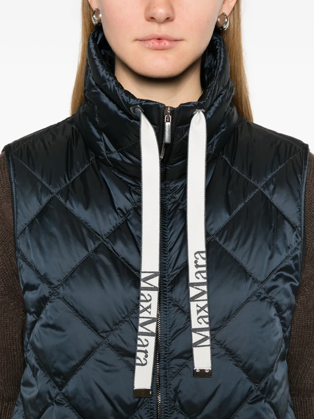 Max Mara The Cube gewatteerd jack Blauw