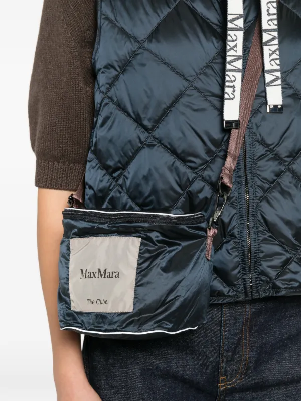 Max Mara キルティング ベスト | ブルー | FARFETCH JP