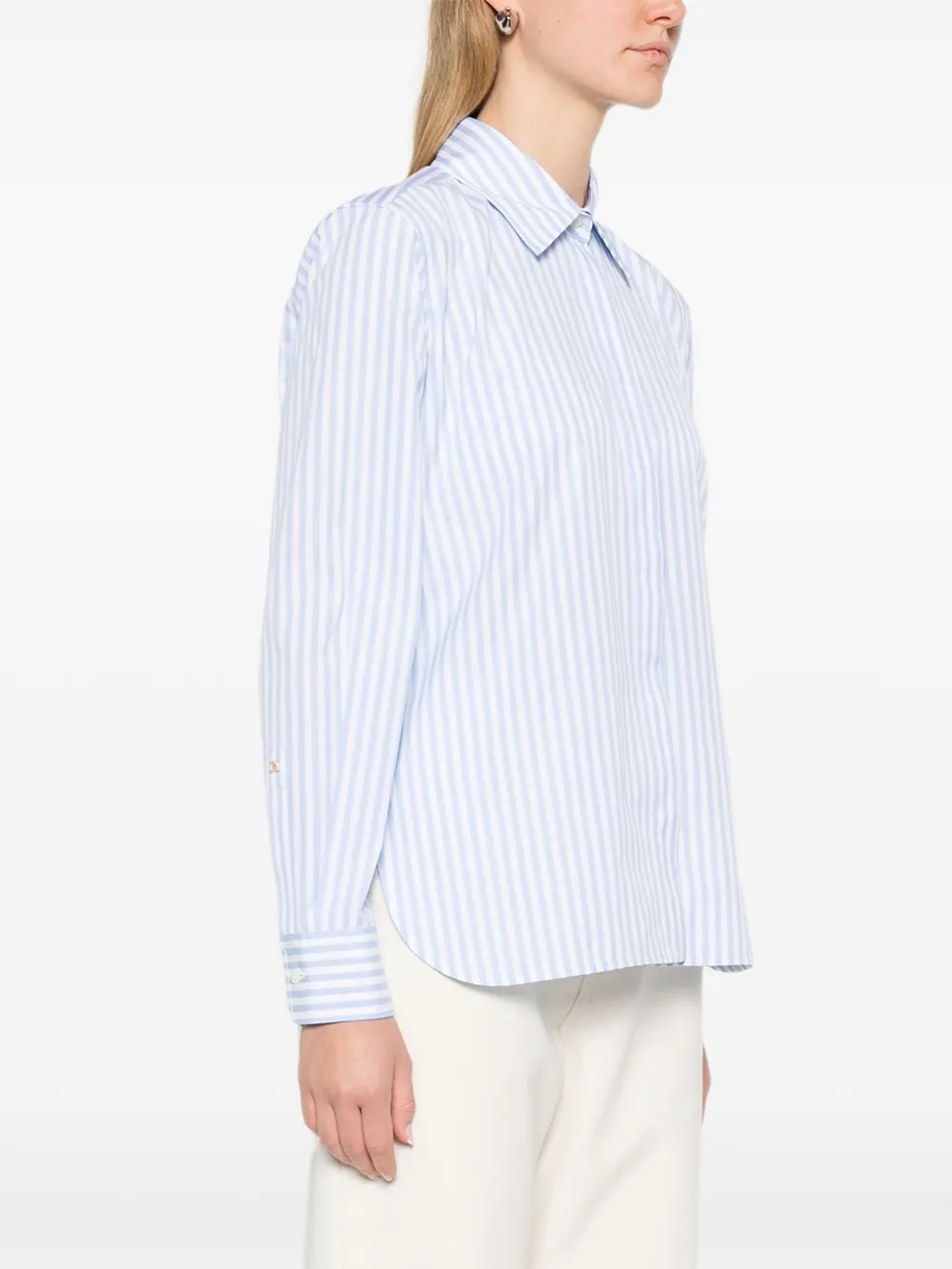  Max Mara Stripe-pattern Shirt - Blue 