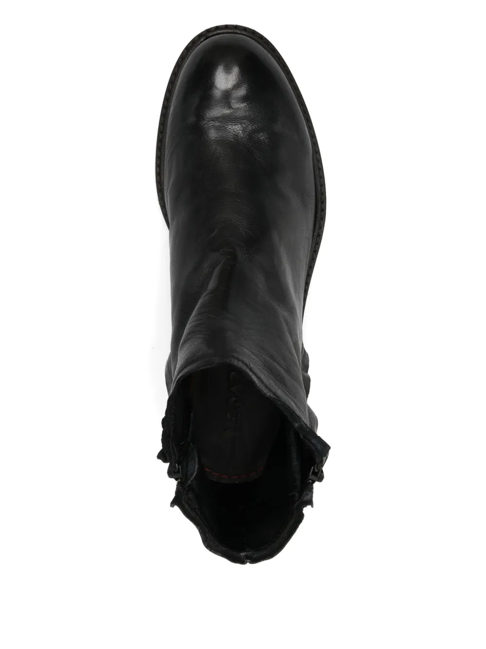LeQarant zip leather boots Zwart