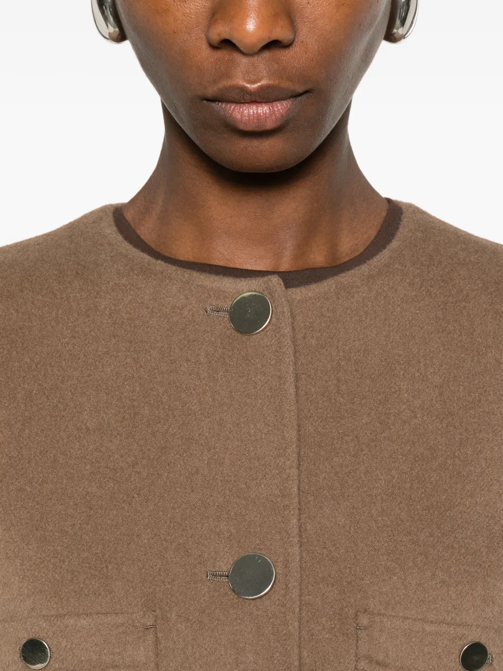 'S Max Mara Jack met zakken Bruin