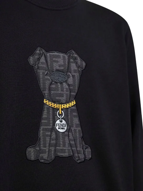 FENDI Logo Sweatshirt | Black | FARFETCH FENDI Logo Sweatshirt | Black | FARFETCH