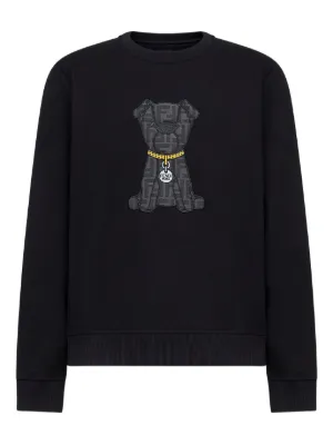 Burberry equestrian-knight crew-neck Sweatshirt | Black | FARFETCH