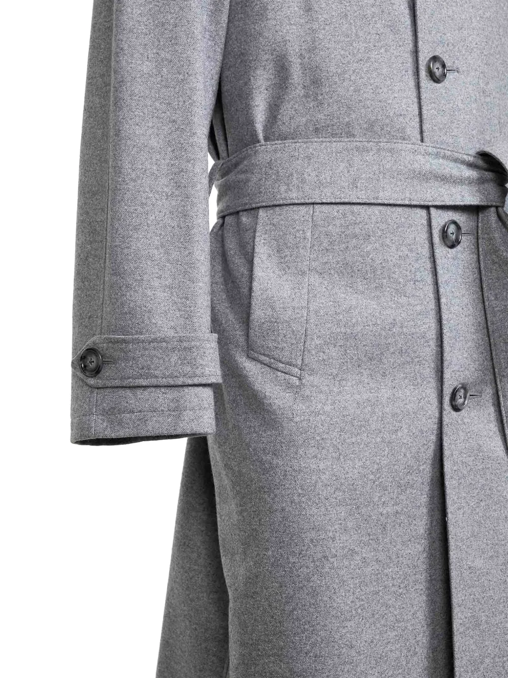 D4.0 Buttoned Coat In Gray