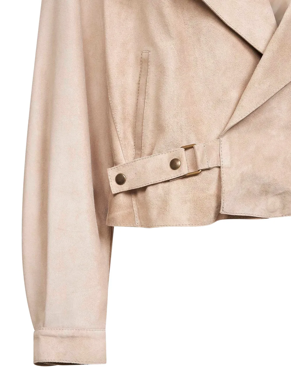 Salvatore Santoro Snap-buttoned Leather Jacket In Pink
