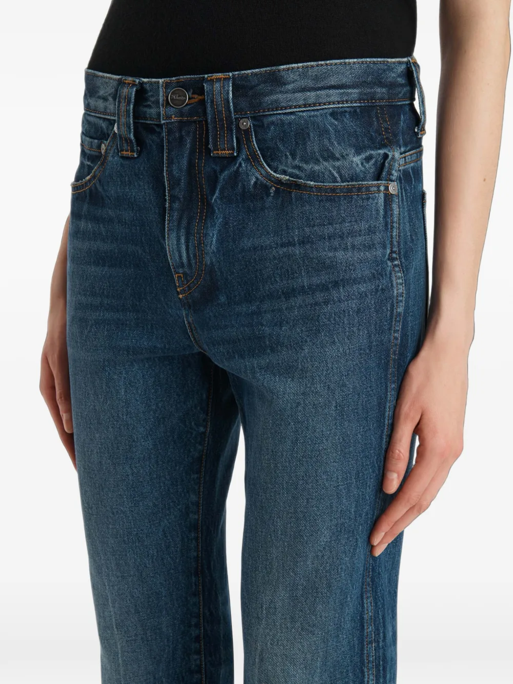 KHAITE Jeans met vijf zakken Blauw