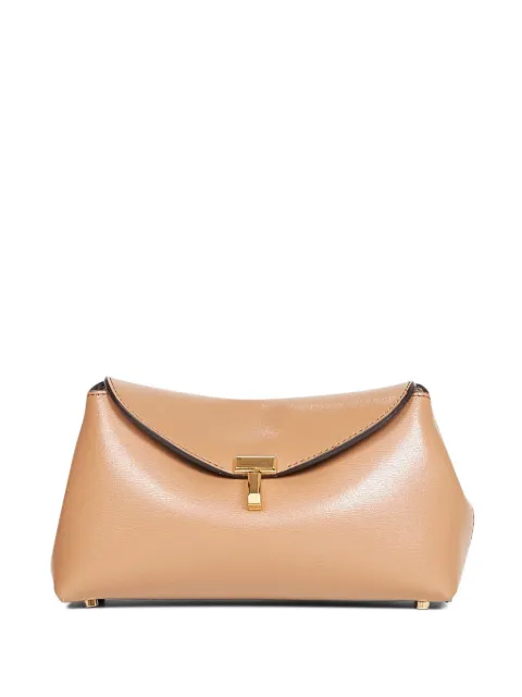 TOTEME T-lock foldover leather clutch bag