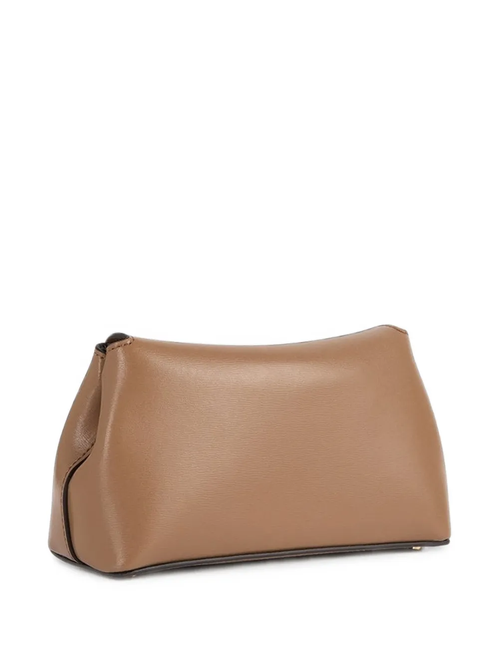 TOTEME Leren clutch met omslag en T-slot Bruin